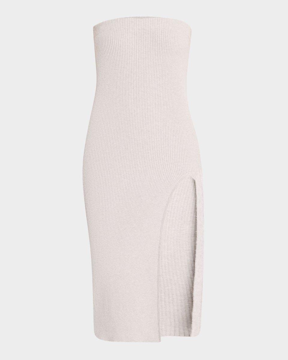 Sora Strapless Cashmere-Blend Midi Dress